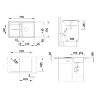Blanco Metra 45 S Silgranit тёмная скала (518869) Image #2