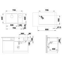 Blanco Andano 500/180-U левая (522991) Image #2