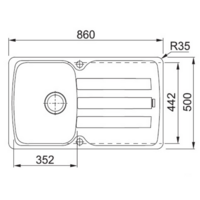 Franke Antea AZG 611-86 (бежевый) Image #2