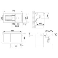 Blanco Zia 6 S Silgranit вулканический серый (527390) Image #2