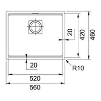 Franke Kubus 2 KNG 110-52 125.0696.195 (черный матовый) Image #2