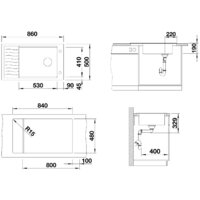 Blanco Elon XL 8 S Silgranit антрацит (524870) Image #2