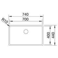 Blanco Claron 700-IF нержавеющая сталь матовая Durinox (523391) Image #4