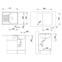 Blanco Zia 40 S Silgranit вулканический серый (527378) Image #2