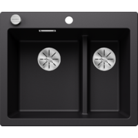 Blanco Pleon 6 Split Silgranit чёрный клапан автомат (525956)
