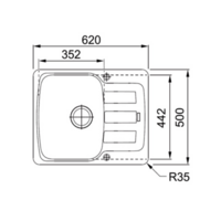 Franke Antea AZG 611-62 (оникс) Image #2