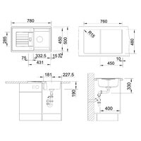 Blanco Zia 45 S Silgranit деликатный белый (527200) Image #2