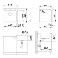 Blanco Pleon 5 Silgranit белый клапан автомат (523680) Image #2