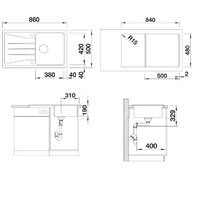 Blanco Sona 5 S Silgranit вулканический серый (527334) Image #2
