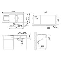 Blanco Zia 8 S Silgranit деликатный белый (527209) Image #2