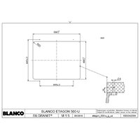 Blanco Etagon 500-U Silgranit (антрацит)  [522227] Image #9