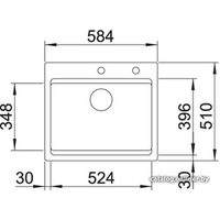 Blanco Etagon 6 Ceramica магнолия глянец клапан автомат (525157) Image #2