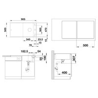 Blanco Axia III 5 S-F деликатный белый доска ясень (527041) Image #2