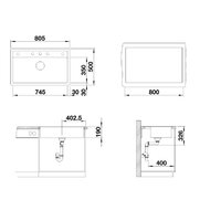 Blanco Dalago 8-F Silgranit антрацит (516639) Image #2
