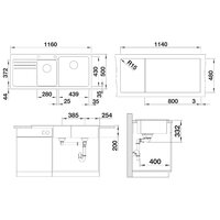 Blanco Naya 8 S Silgranit кофе / левая (519661) Image #2