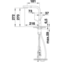 Blanco Fontas-S II Silgranit чёрный (526158) Image #2