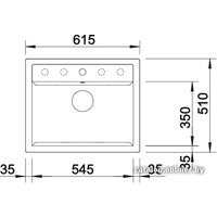 Blanco Dalago 6 Silgranit тёмная скала (518850)  Image #3