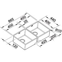 Blanco Claron 400/400-U нержавеющая сталь полированная (521618) Image #5