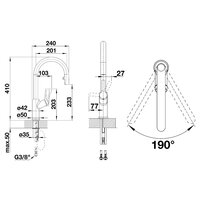 Blanco Carena-S вулканический серый / хром (526930) Image #2