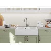 Blanco VILLAE Farmhouse Double Ceramica белый глянец (525164) Image #7