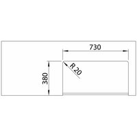 Blanco VILLAE Farmhouse Double Ceramica белый глянец (525164) Image #4