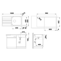 Blanco Livit XL 6 S нержавеющая сталь матовая клапан автомат (518519) Image #2