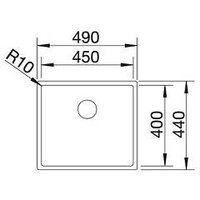Blanco Claron 450-U нержавеющая сталь полированная (521575) Image #4