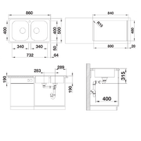 Blanco Dinas 8 нержавеющая сталь матовая (523377) Image #3