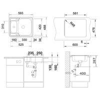 Blanco Lantos 6-IF нержавеющая сталь матовая (516676) Image #2