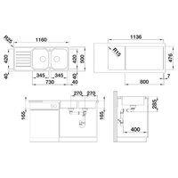 Blanco Lantos 8 S-IF Compact нержавеющая сталь матовая (519713) Image #2