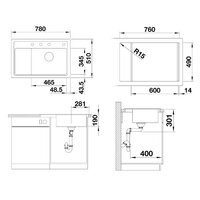 Blanco Zenar XL 6 S Compact Silgranit антрацит (523774) Image #2