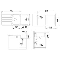 Blanco Lemis 45 S-IF нержавеющая сталь матовая (523030) Image #2