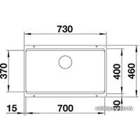 Blanco Etagon 700-U Silgranit серый беж (525174) Image #3