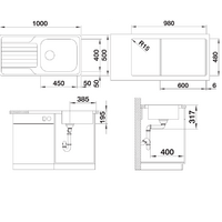 Blanco Dinas XL 6 S нержавеющая сталь матовая (524254) Image #3