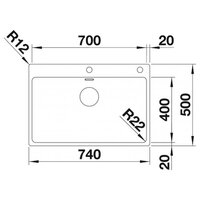 Blanco Claron 700-IF/A нержавеющая сталь матовая Durinox (523394) Image #4
