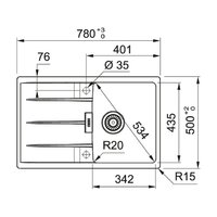 Franke Centro CNG 611/211-78 Fragranite 114.0639.683 (белый) Image #2