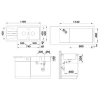 Blanco Sona 8 S Silgranit вулканический серый (527339) Image #2