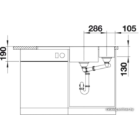 Blanco Axia III 6 S-F белый доска из стекла правая (524672) Image #4