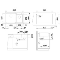 Blanco Naya 8 Silgranit белый (519649) Image #2