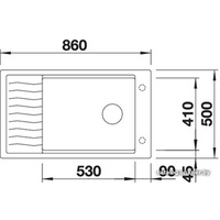 Blanco Elon XL 8 S Silgranit XL 8 S Silgranit белый клапан автомат (524864) Image #2