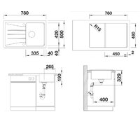 Blanco Sona 45 S Silgranit белый (519665) Image #2