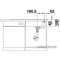 Blanco Axia III XL 6 S серый беж доска ясень (523507) Image #5