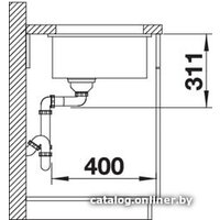 Blanco Subline 500-U Silgranit чёрный (525995) Image #3