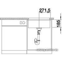 Blanco Subline 500-U Silgranit чёрный (525995) Image #4