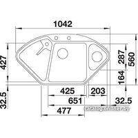 Blanco Delta II-F Silgranit антрацит (523670) Image #4
