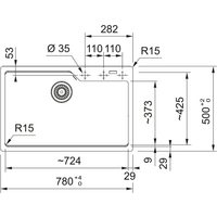 Franke UBG 610-72 114.0741.504 (оникс) Image #2