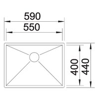 Blanco Zerox 550-U нержавеющая сталь полированная (521591) Image #2