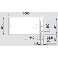 Blanco Axia III XL 6 S чёрный доска из стекла (525857) Image #4