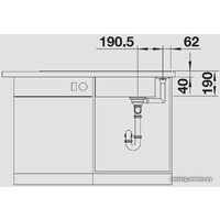 Blanco Axia III XL 6 S чёрный доска ясень (525858) Image #5