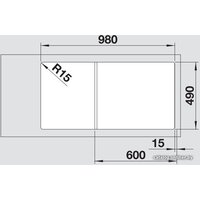 Blanco Axia III XL 6 S чёрный доска ясень (525858) Image #4